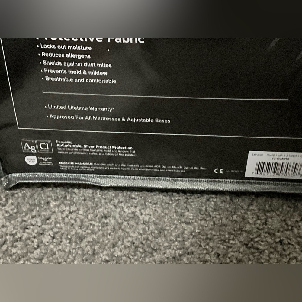 Dream Mattress NWT Protector Queen Fitted 5-Sided Waterproof Antimicrobial - Picture 4 of 4